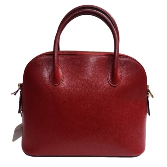 CELINE Red Leather Handbag - Picture 4 of 10